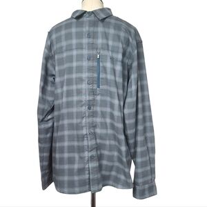 Columbia Plaid Button Down Long Sleeve Men's Shirt M